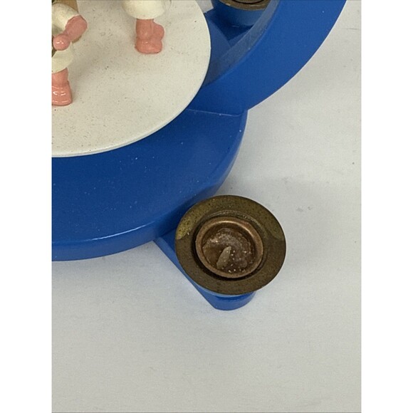 Vtg German Carousel Spinning Windmill Wood Richard Glasser Angel Band Erzgebirge - Picture 6 of 12